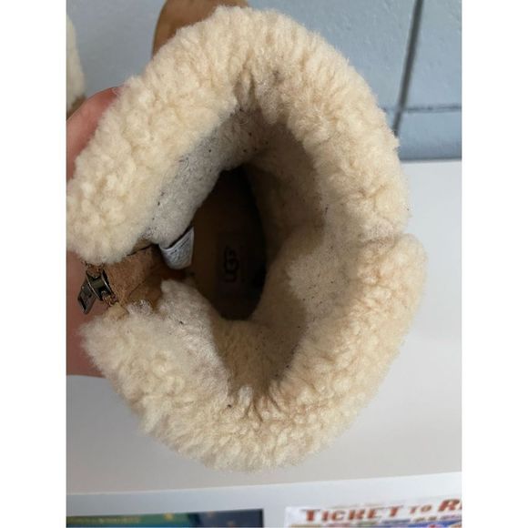 UGG Tan and Cream Winter Boots - Picture 6 of 6